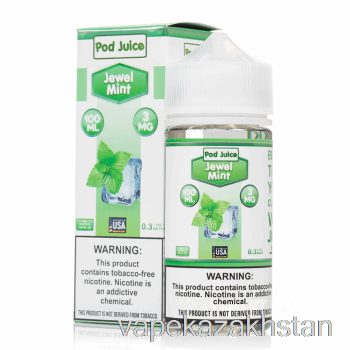 Vape Disposable Jewel Mint - Pod Juice - 100mL 6mg